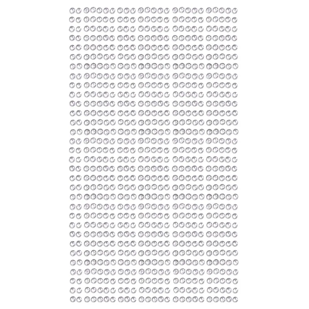 חבילת יהלומים להדבקה בצבע כסף