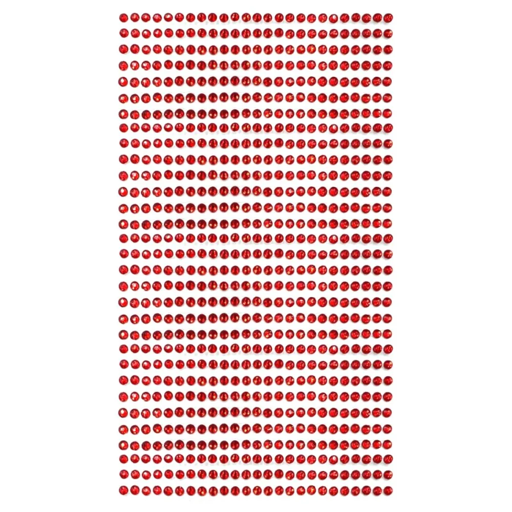 חבילת יהלומים להדבקה בצבע אדום