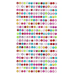 חבילת יהלומים בינוניים להדבקה - צבעוני