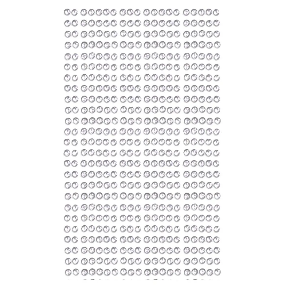 חבילת יהלומים בינוניים להדבקה - כסף