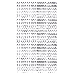 חבילת יהלומים בינוניים להדבקה - כסף