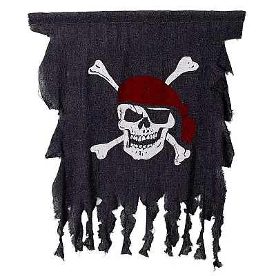 דגל הלוואין - פיראט עם בנדנה להאלווין