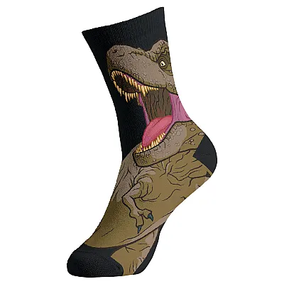 גרביים מעוצבים עולם היורה - טירנוזאורוס רקס