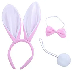 סט אביזרי ארנב 2 לתחפושת קוספליי