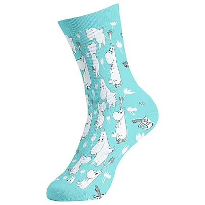 גרביים מעוצבים - המומינים מיקס טורקיז