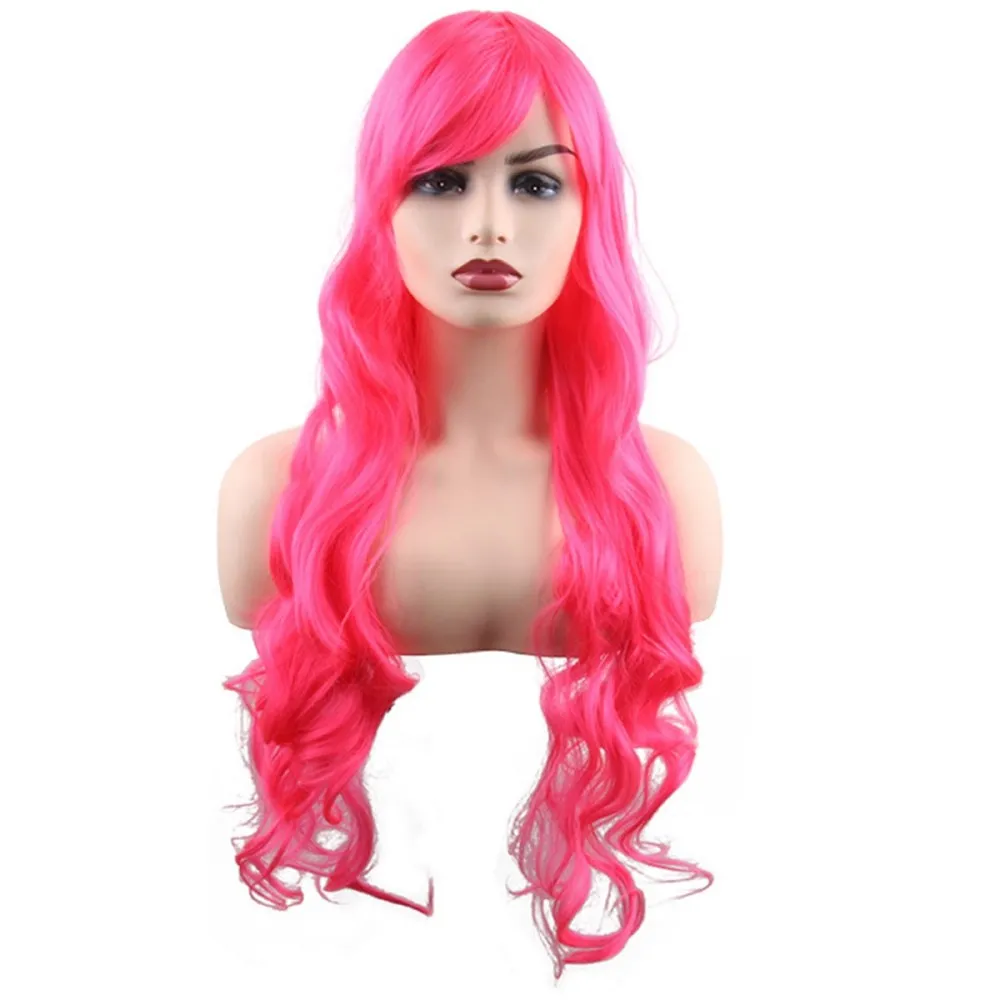 פאה גלית ארוכה - פוקסיה