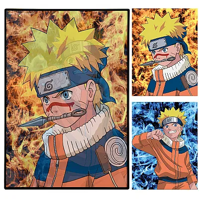 תמונת תלת מימד נארוטו - נארוטו רקע אש