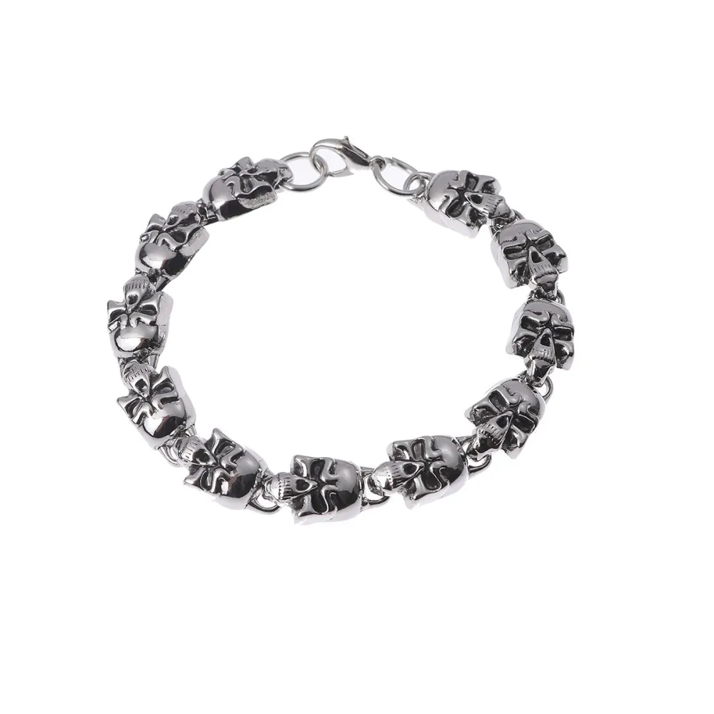 צמיד גולגולות - כסף להאלווין