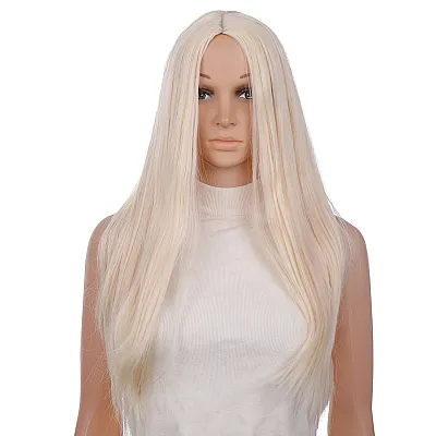 פאת קנקלון ארוכה ללא פוני בצבע בלונד