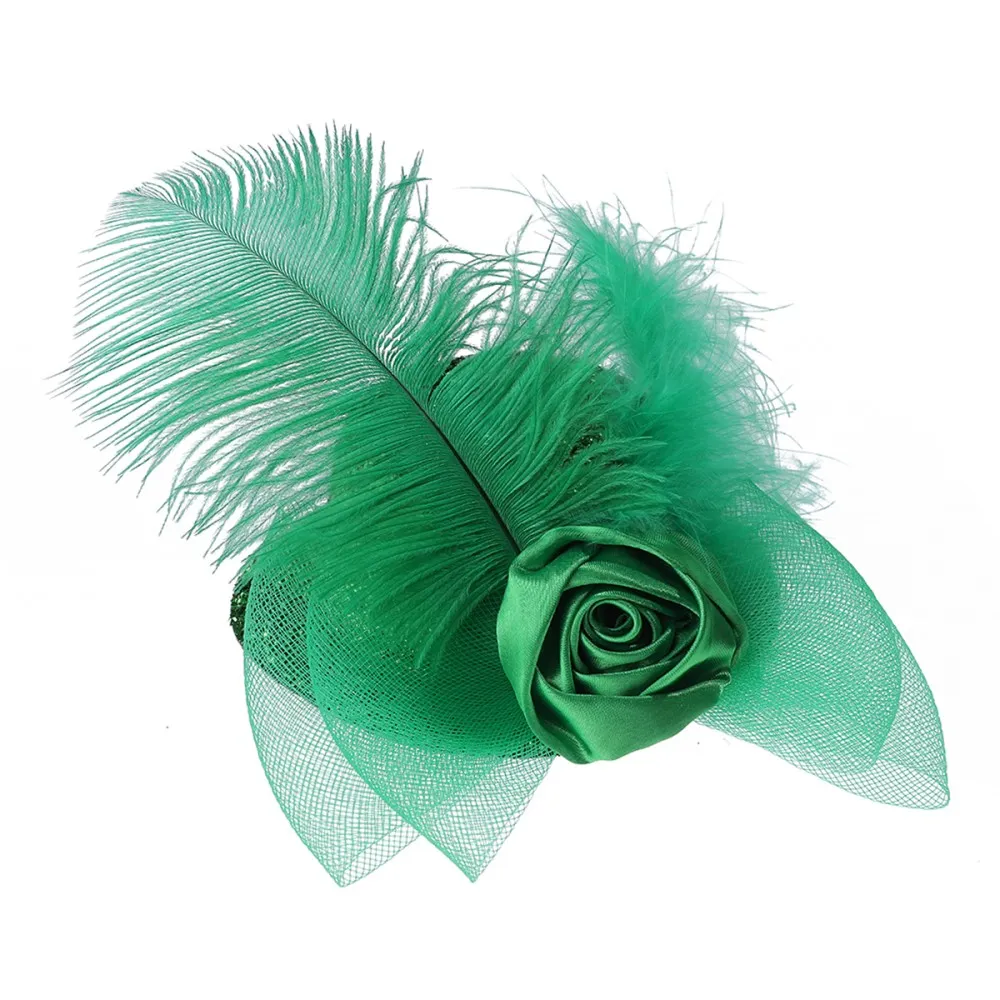 כובע קברט מנצנץ - ירוק