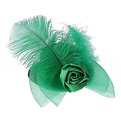 כובע קברט מנצנץ - ירוק