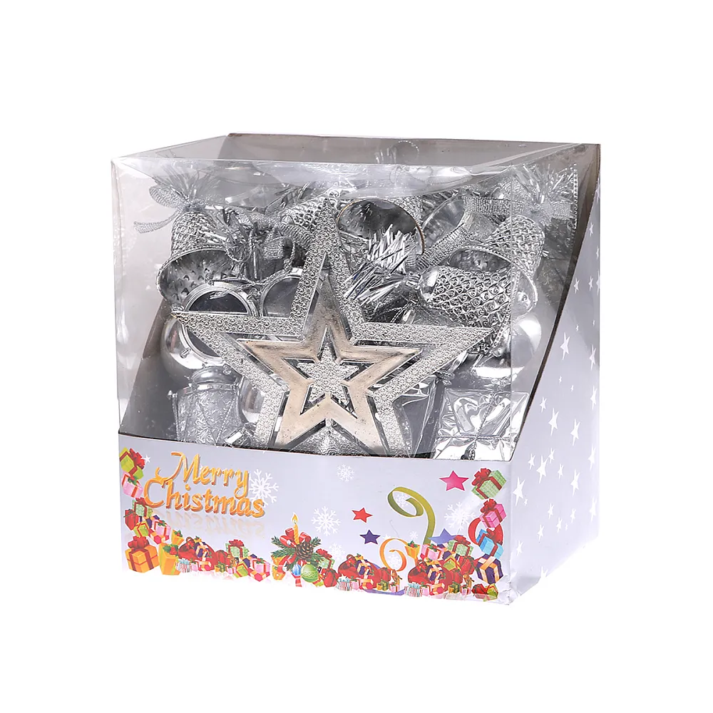 מארז קישוטים לעץ אשוח + כוכב