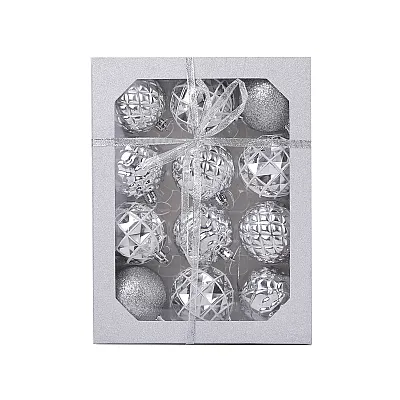 מארז 12 כדורי כריסמס יוקרתי 6 ס״מ