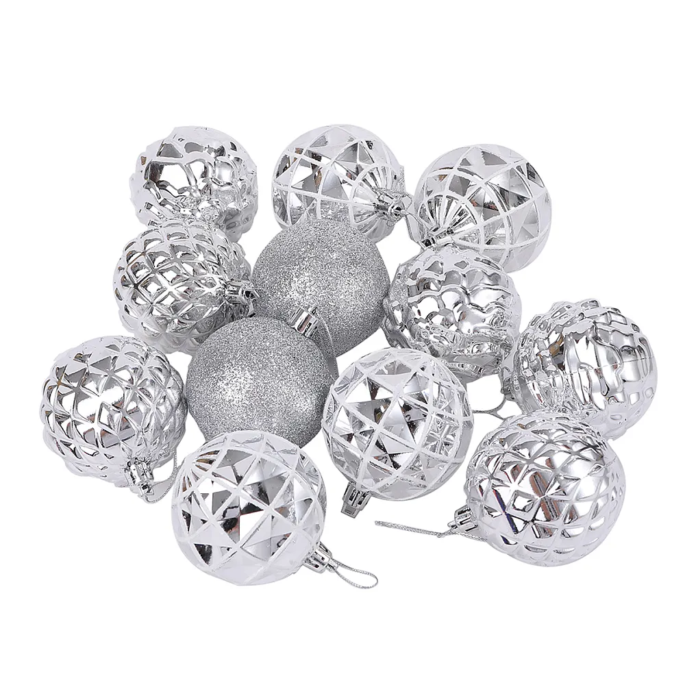 מארז 12 כדורי כריסמס יוקרתי 6 ס״מ