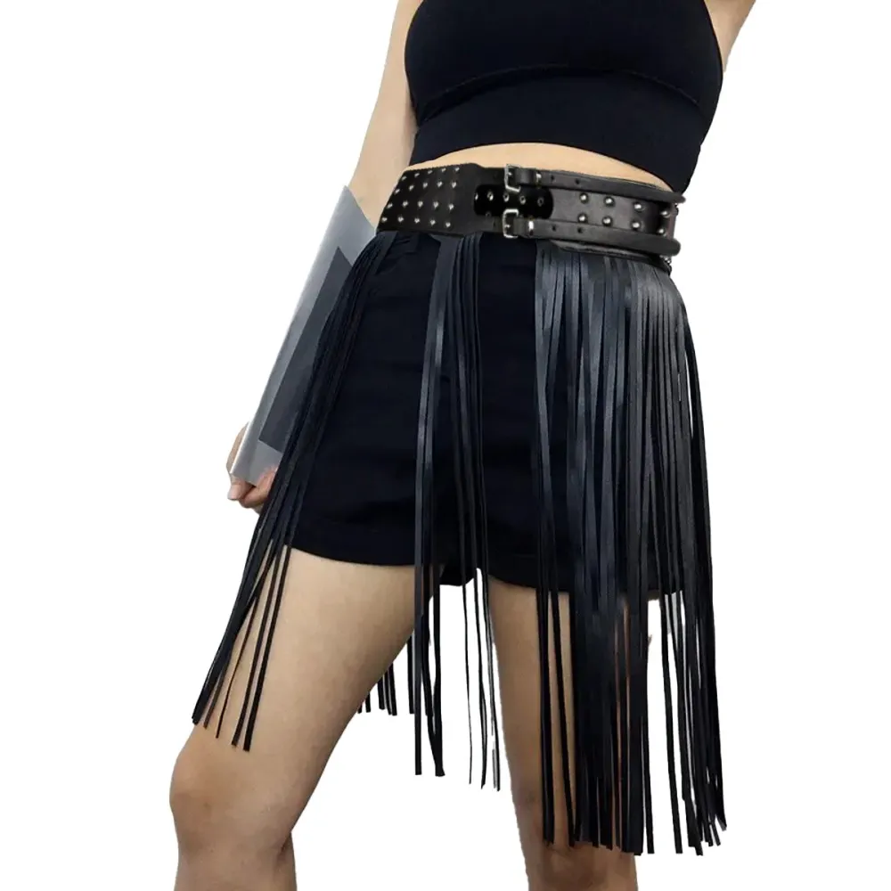 חצאית פרנזים PU לתחפושת