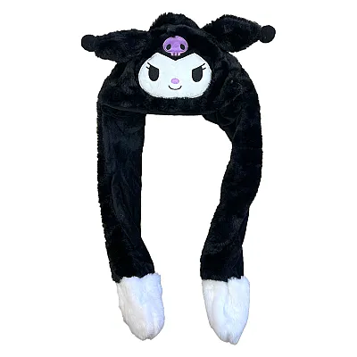 כובע אוזניים קופצות - קורומי שחור