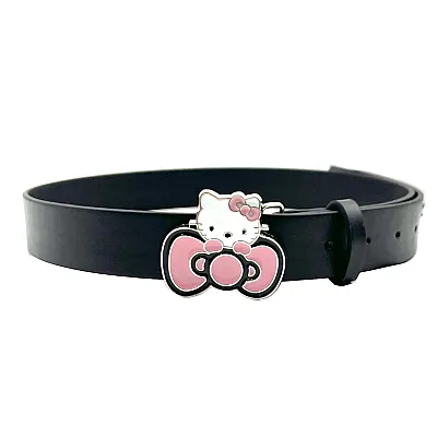 חגורת הלו קיטי עם פפיון - שחור