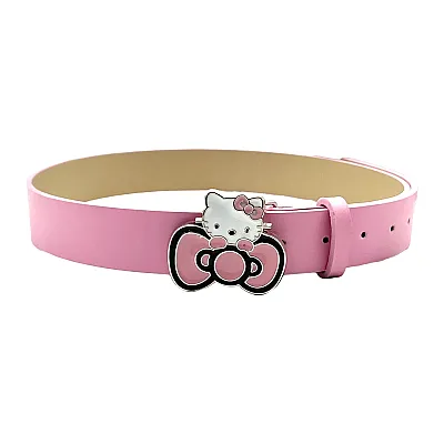 חגורת הלו קיטי עם פפיון - ורוד