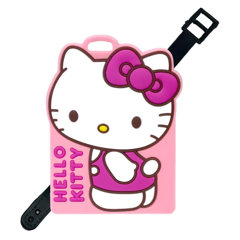 תג שם למזוודה - הלו קיטי ורוד