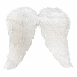כנפי מלאך מרשימות 45x50 ס״מ - לבן לתחפושת קוספליי