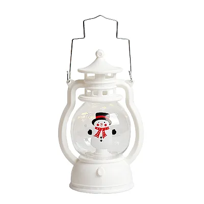 עששית כריסמס 14 ס״מ - איש שלג