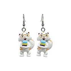 זוג עגילי כראמל מחזיק ספרים