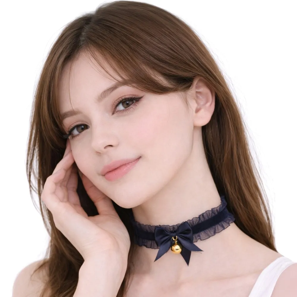 צ׳וקר פפיון עם פעמון - שחור לתחפושת