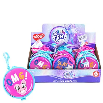 קנדי טוי ארנק מתכת - הפוני הקטן שלי עם סוכריות דקסטרוז 10 גרם