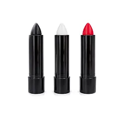 מארז 3 אודמים לפנים ולגוף - אדום , שחור ולבן