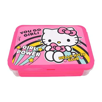 קופסאת אוכל מחולקת - הלו קיטי