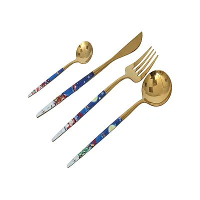 סכו"ם נירוסטה 24 חלקים לחג מולד