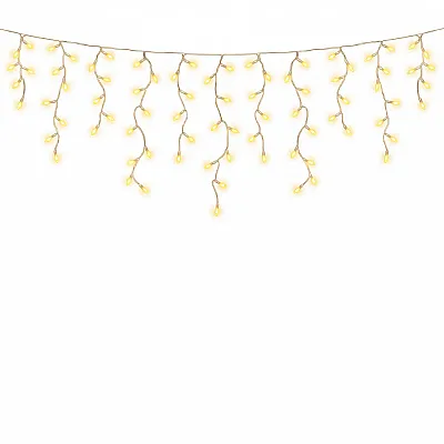 שרשרת נטיפים 432 לדים תאורה לבנה IP44 CM (1000X1000 ס"מ)