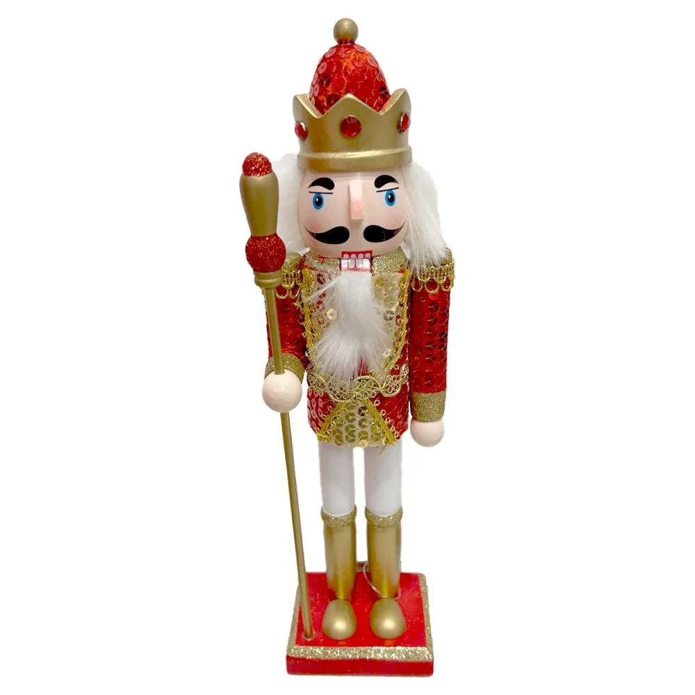 בובת מפצח אגוזים - אדום לבן