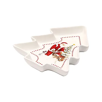 צלחת בצורת עץ 23cm