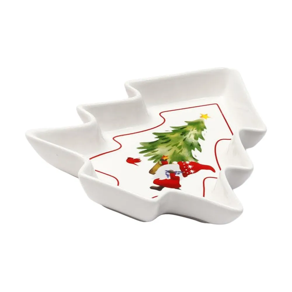 צלחת בצורת עץ 17.5cm