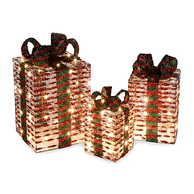 3 קופסאות מתנה תאורת לד 20x24 15x17 (25x30 ס"מ)