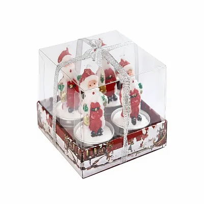 4 נרות סנטה (4x5 ס"מ)