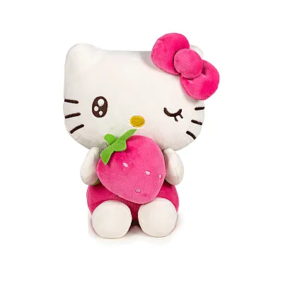 בובת הלו קיטי מחזיקה תות 22 ס״מ