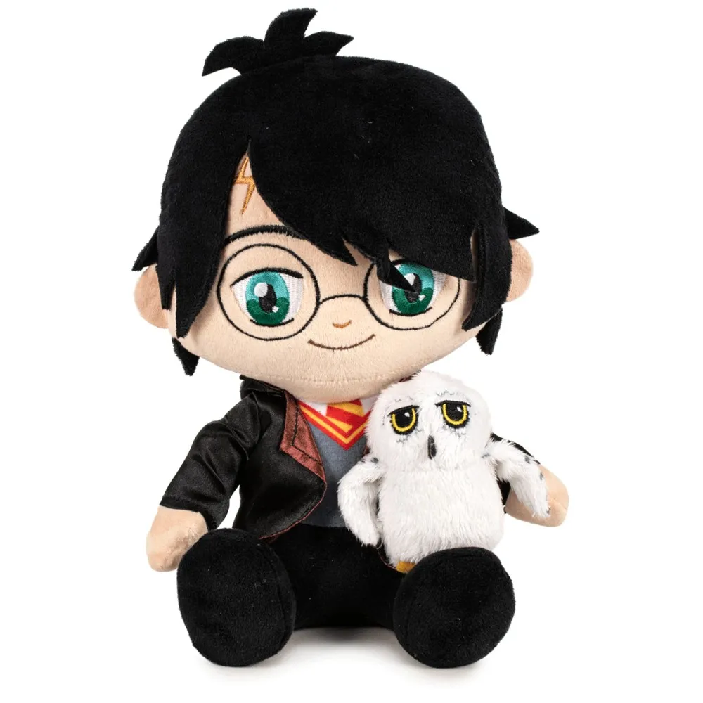 בובת הארי פוטר יושב עם הדוויג 25 ס״מ