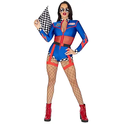 תחפושת נהגת מרוצים קצרה