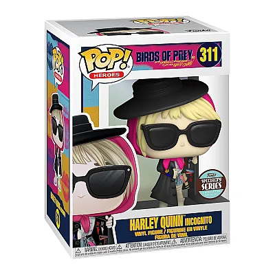 בובת פופ אקסקלוסיבי הארלי קווין בחליפה שחורה