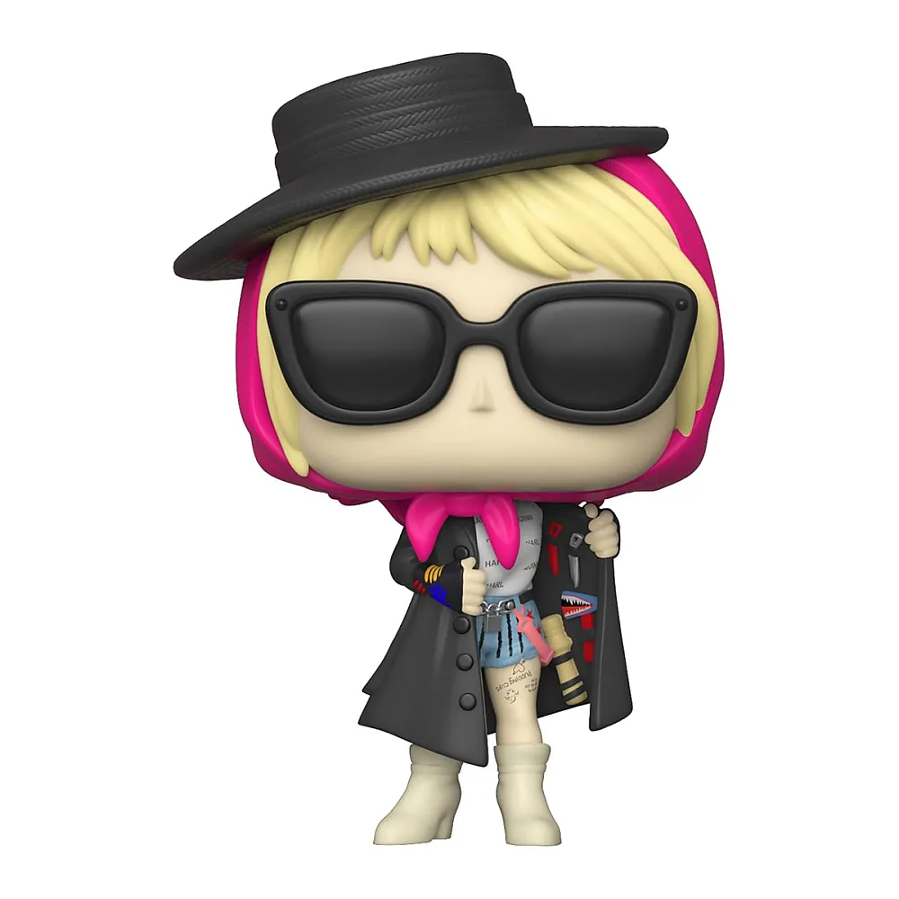 בובת פופ אקסקלוסיבי הארלי קווין בחליפה שחורה