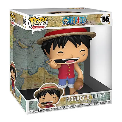 בובת פופ ג'אמבו 10 אינץ' וואן פיס - מונקי די. לופי עם בשר