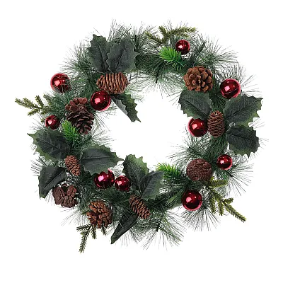 זר אצטרובלים אדמדם