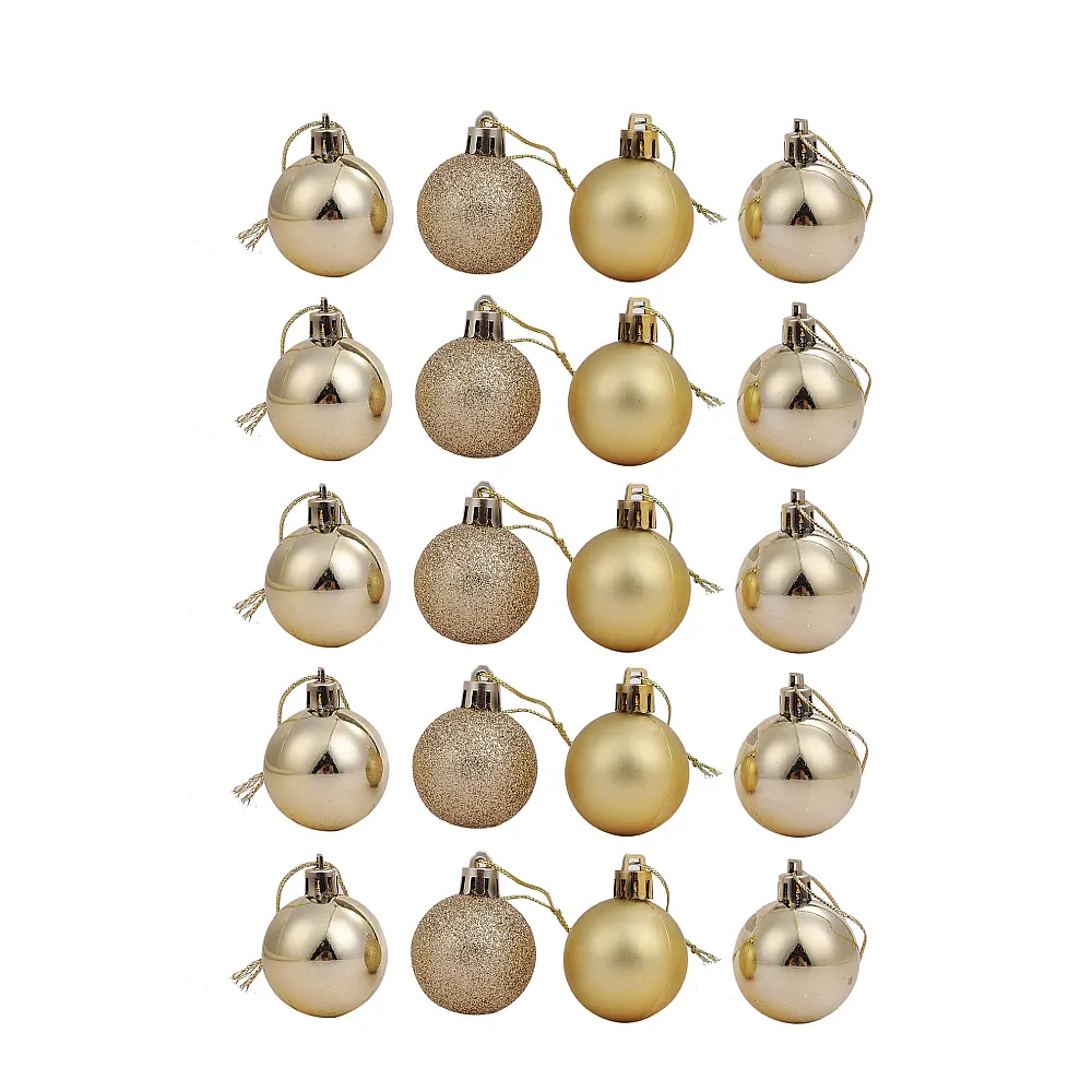 סט 20 כדורי כריסמס