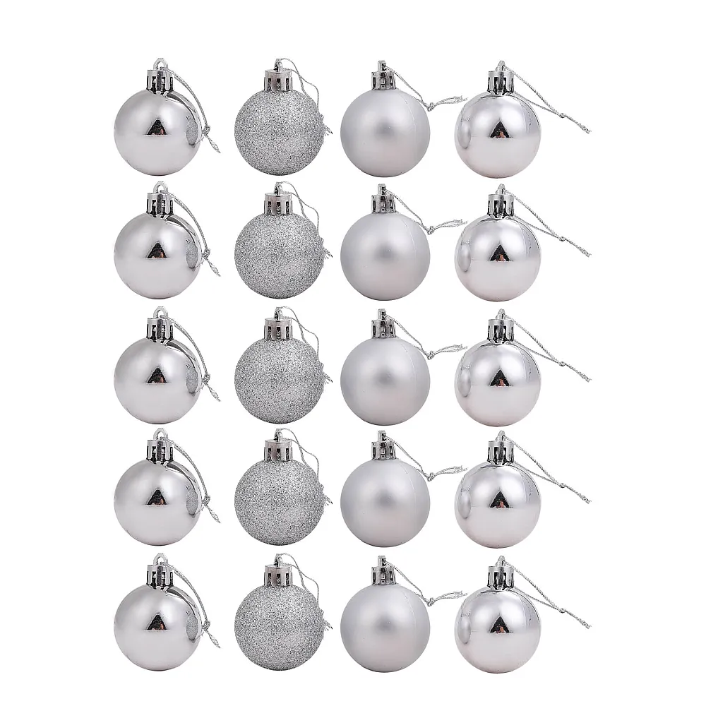 סט 20 כדורי כריסמס