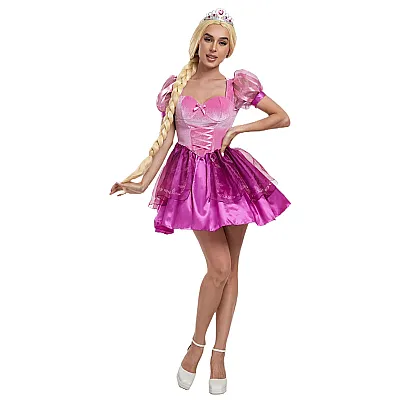 תחפושת רפונזל שמלה קצרה