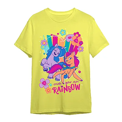 חולצת הפוני הקטן שלי Sunny&Izzy רקע צהוב לילדים