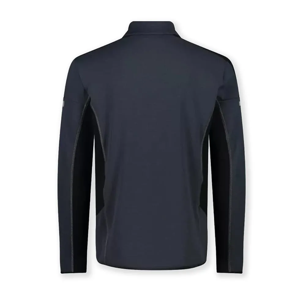 Men's Grid-Tech Colour-Block Sweatshirt With Reflective Print on the Sleeves