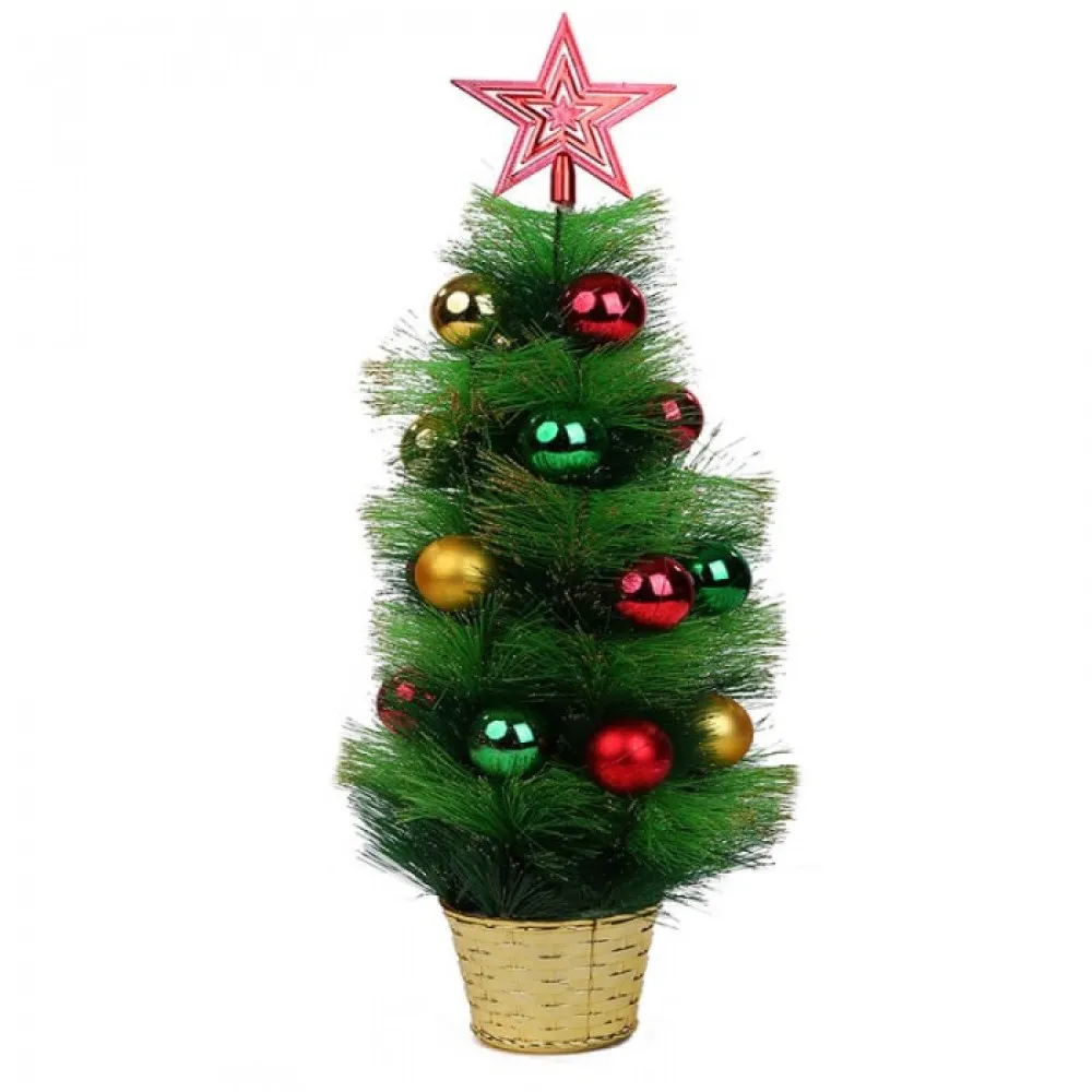 עץ אשוח מקושט 50 סמ